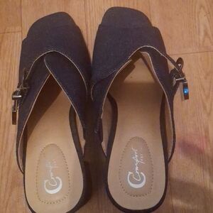 Comfort Shoes Blue Denim